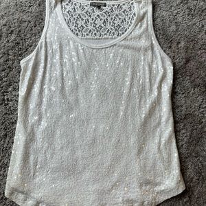 Rox & Ali Women”s Tank Sequin Top with lace - Size 1X